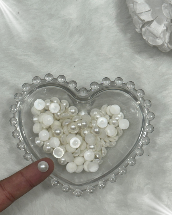 Meia Pérola branco 10mm