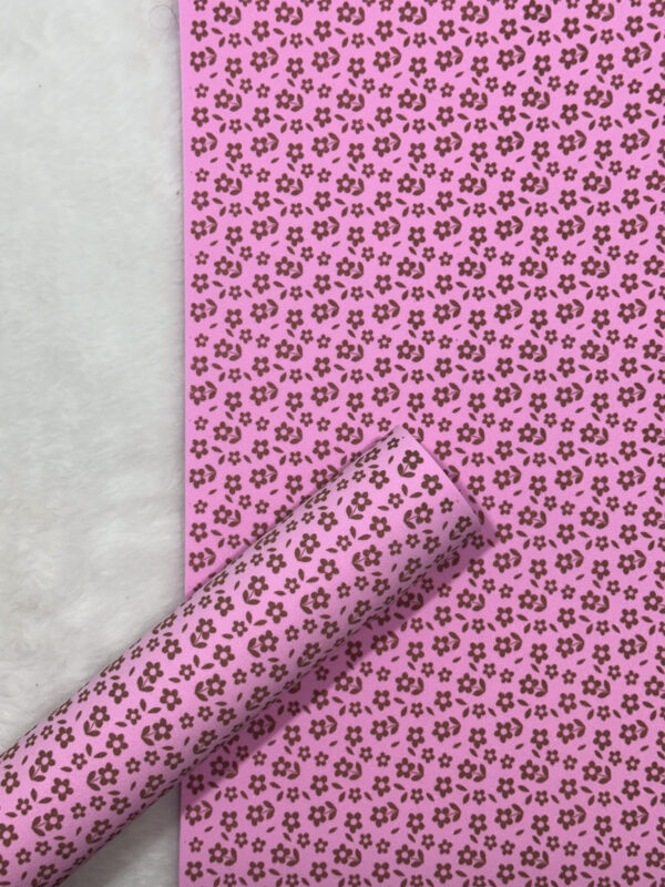 Eva Estampado Florzinhas Marrom