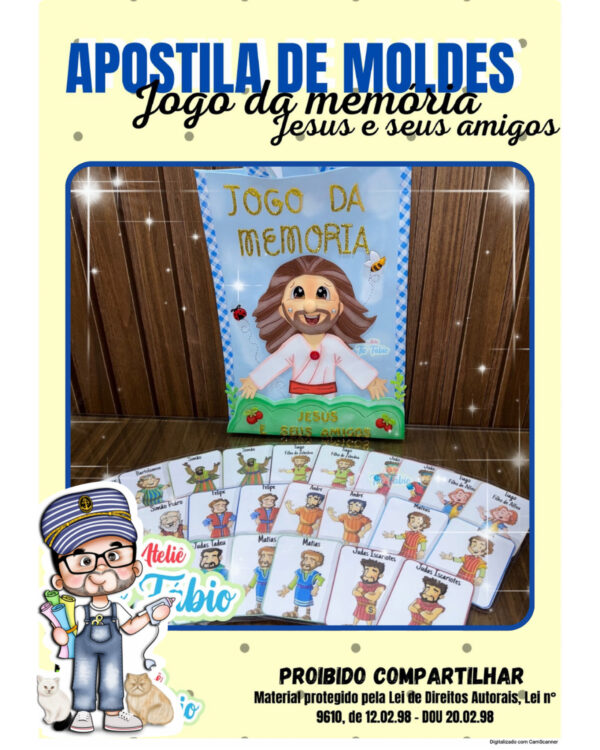 Jogo da Memória Jesus e Seus Amigos