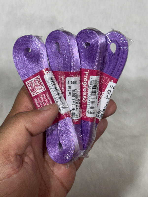 Fita De Cetim Roxo 10mm