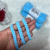 Fita Pompom Azul Bebê 6mm